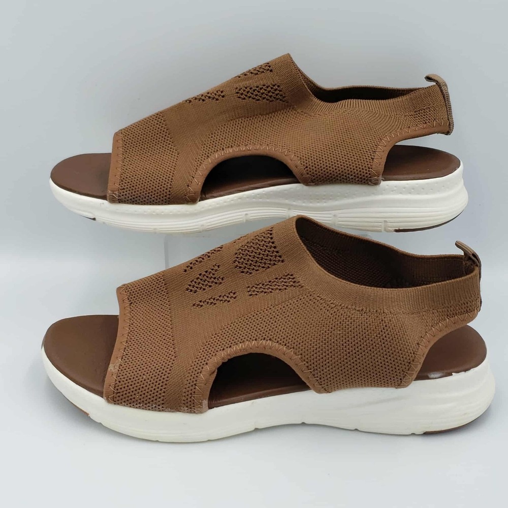 JYSwoshoe Fashion Casual Sandal Shoes Brown Women's Size 8